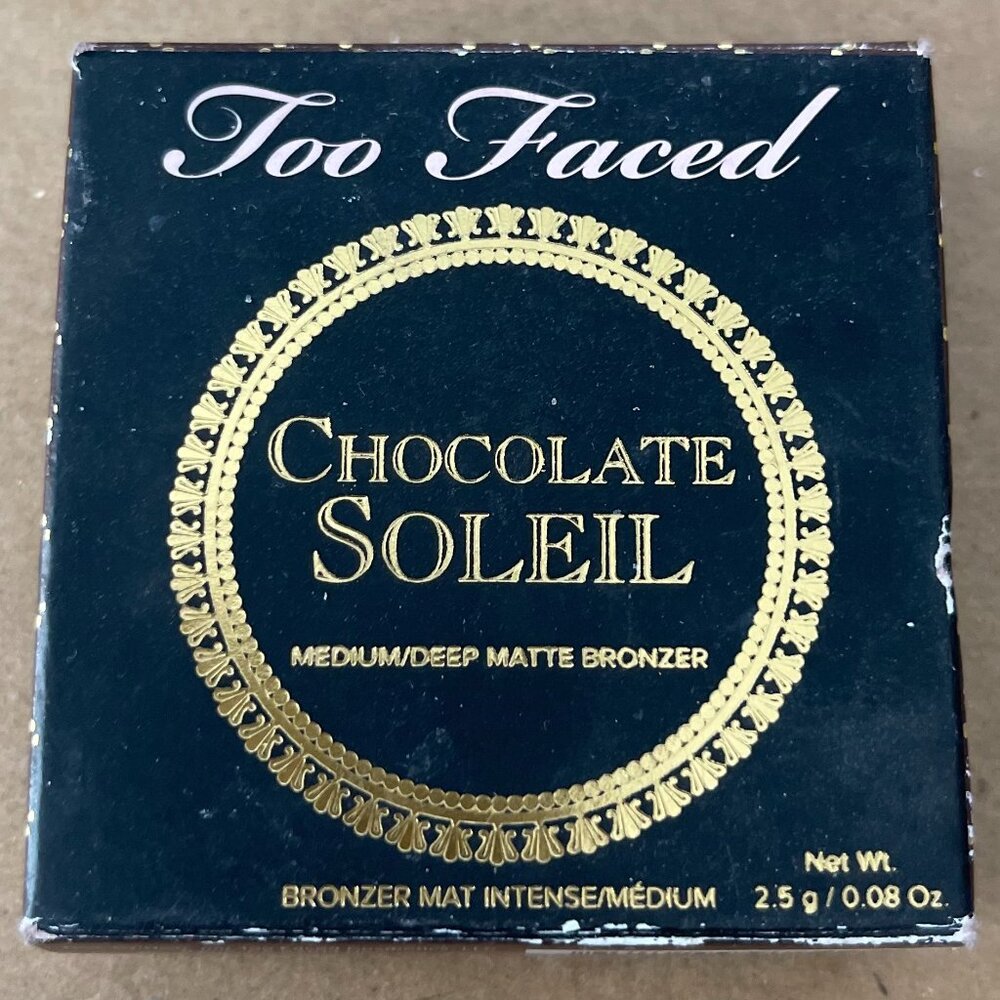 NIB Too Faced Chocolate Soleil Matte Bronzer - 0.08 oz (2.5g) SEE PICs